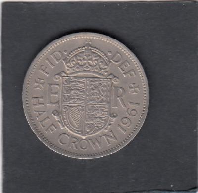 Beschrijving: 1/2 Crown  ELIZABETH II  